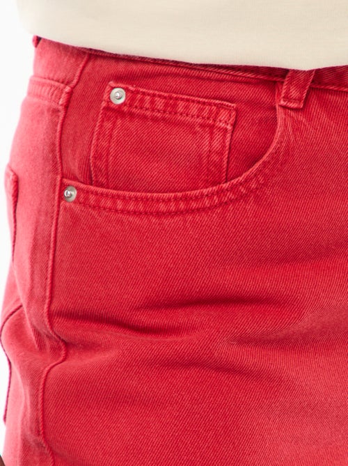 Jeans met brede pijpen en hoge taille - Kiabi