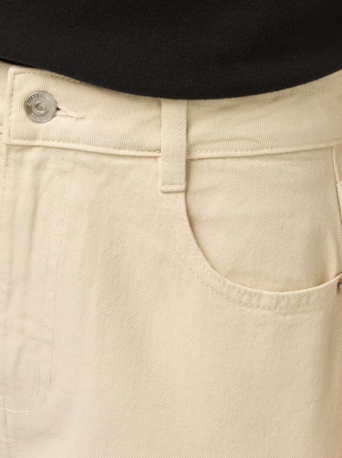 Jeans met brede pijpen en hoge taille - Kiabi