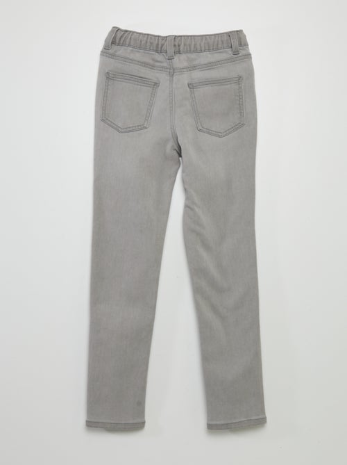 Jeans met elastische tailleband en strikkoordje - Kiabi