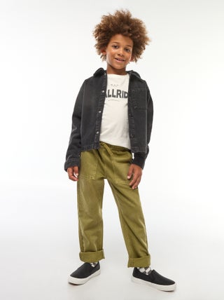 Jeans met elastische tailleband