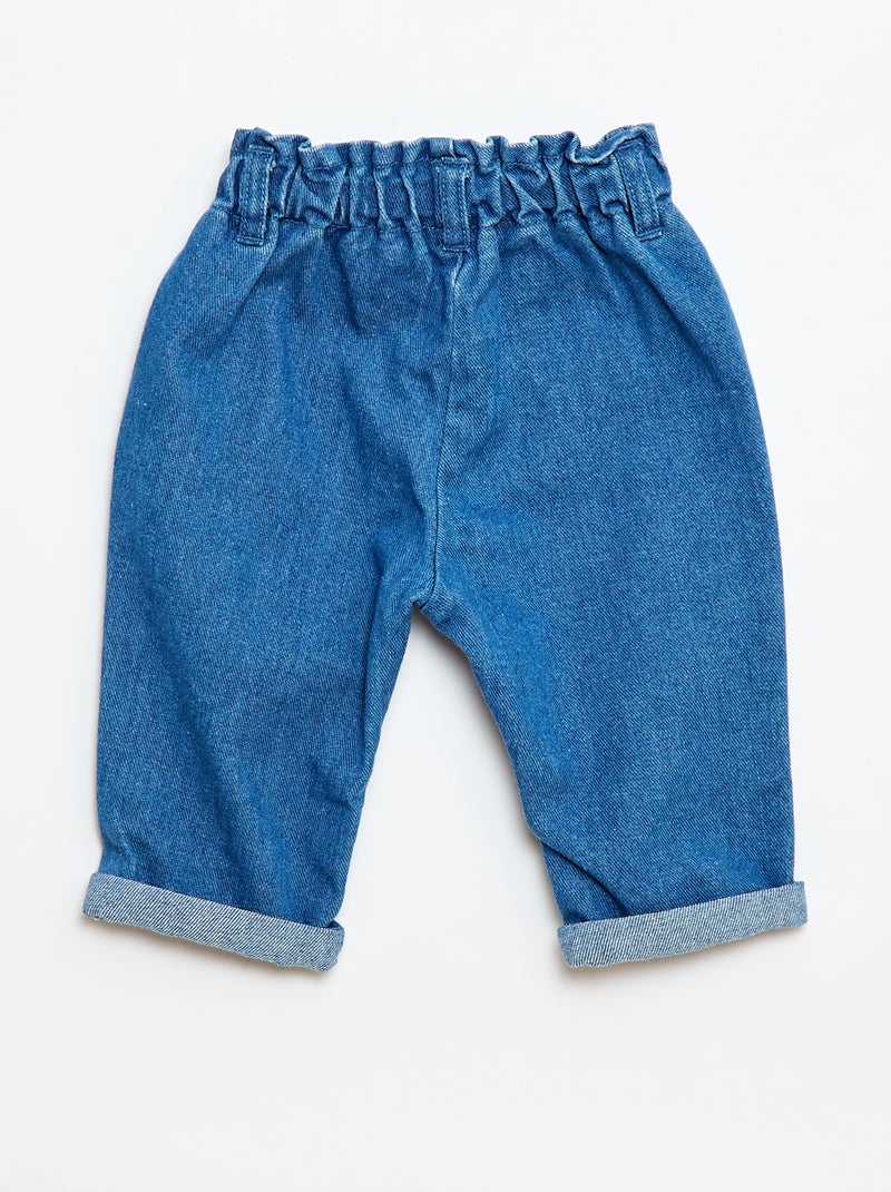 Jeans met fantasiezakken Wit - Kiabi