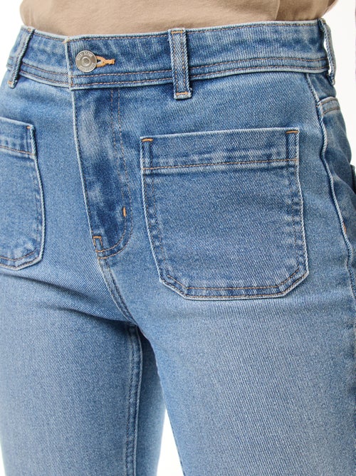 Jeans met hoge taille - flared/bootcut model - Kiabi