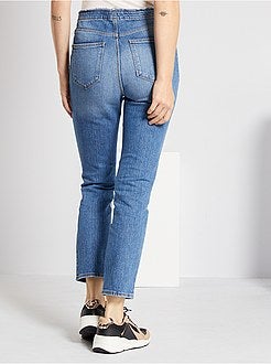 Jeans met hoge taille - Kiabi