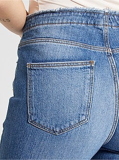 Jeans met hoge taille - Kiabi