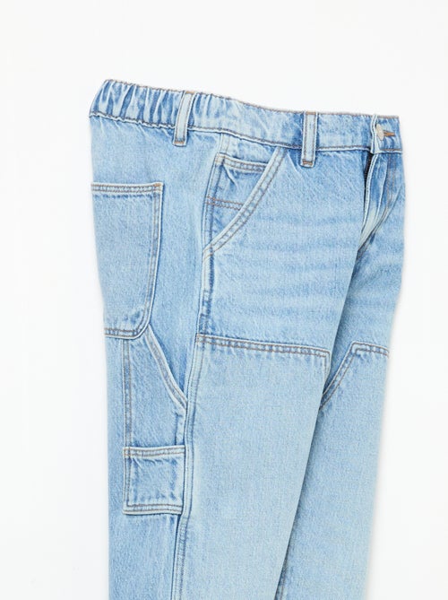 Jeans met kniestukken - Kiabi