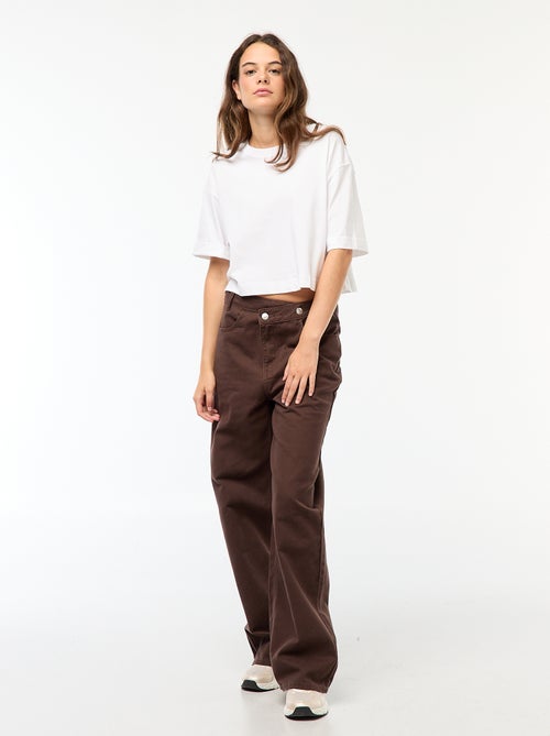 Jeans met overslagdetail - Kiabi