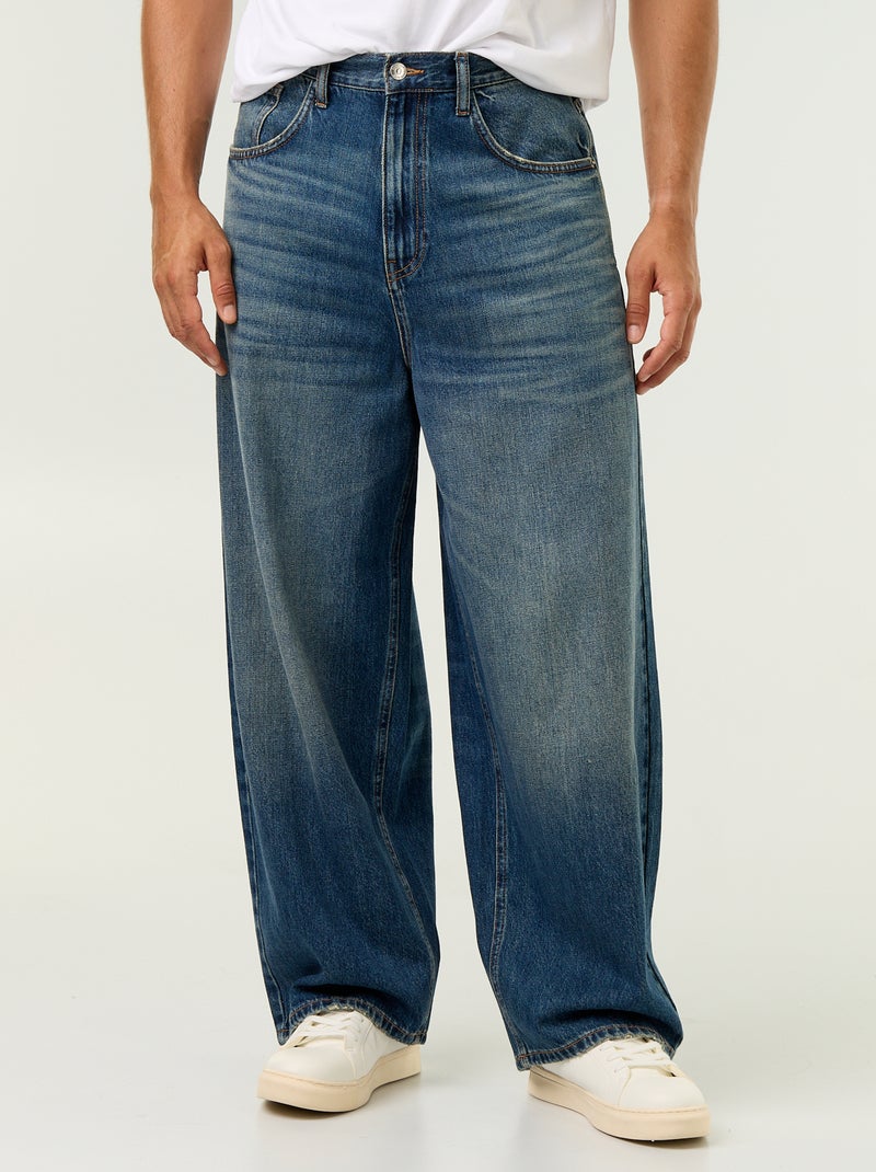 Jeans met super baggy pasvorm Blauw - Kiabi
