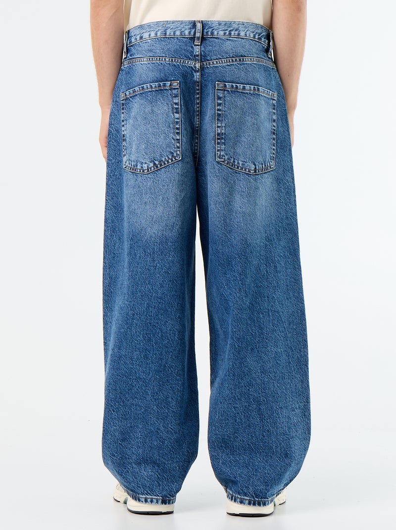 Jeans met super baggy pasvorm Blauw - Kiabi