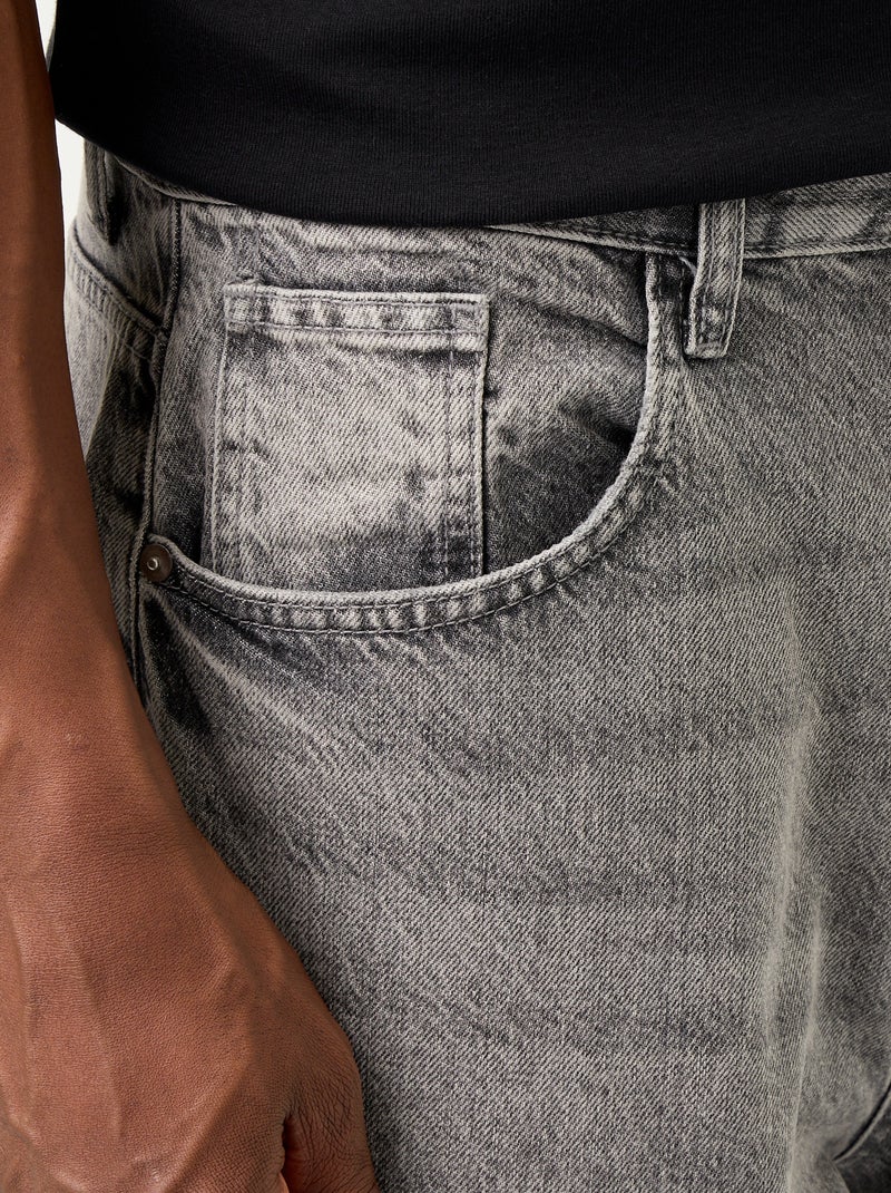 Jeans met super baggy pasvorm Grijs - Kiabi