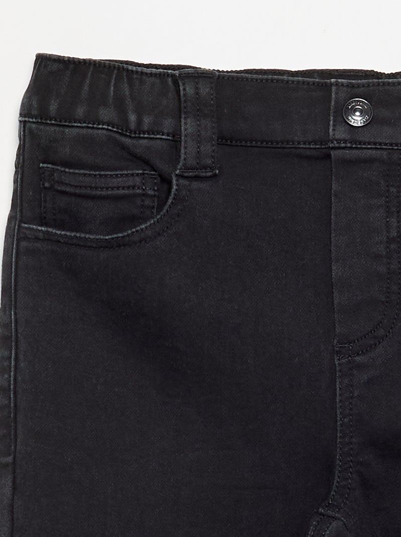 Jeans met verstelbare tailleband - instapcollectie Grijs - Kiabi