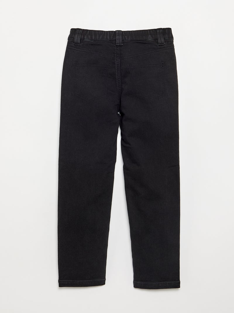 Jeans met verstelbare tailleband - instapcollectie Grijs - Kiabi