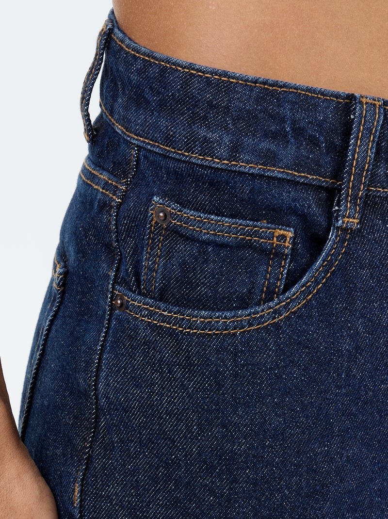 Jeans met wijde pijpen - 30L Blauw - Kiabi
