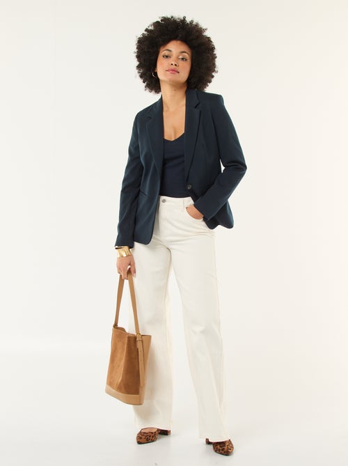 Jeans met wijde pijpen - 30L - Kiabi