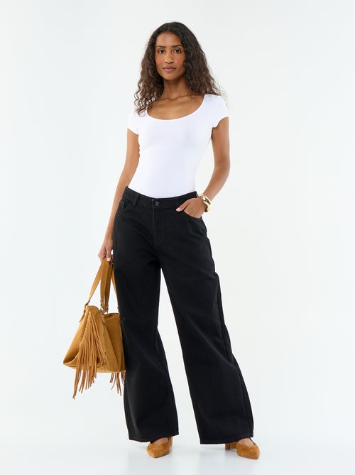 Jeans met wijde pijpen - 30L - Kiabi