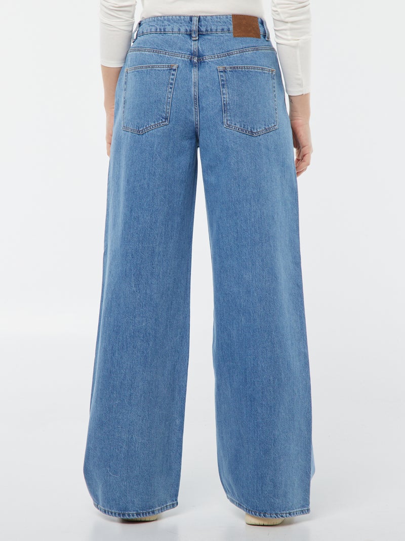 Jeans met wijde pijpen - L32 BLAUW - Kiabi