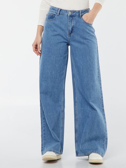 Jeans met wijde pijpen - L32 - Kiabi Jeans met wijde pijpen - L32 - Kiabi