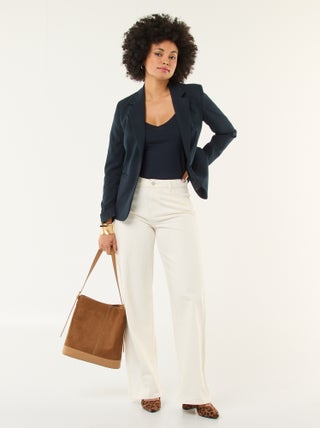 Jeans met wijde pijpen - L32