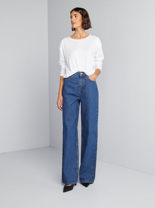 Jeans met wijde pijpen - L34 - Kiabi