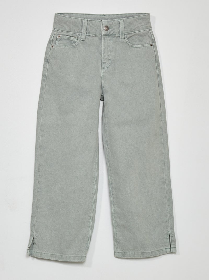 Jeans met wijde pijpen blauw - Kiabi
