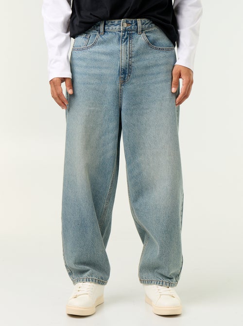 Jeans met wijde pijpen en 5 zakken - Kiabi