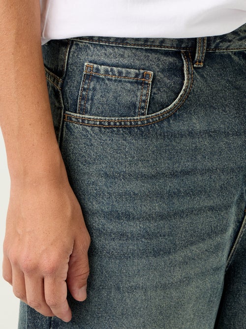 Jeans met wijde pijpen en 5 zakken - Kiabi
