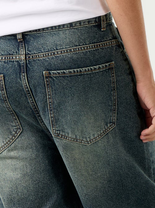 Jeans met wijde pijpen en 5 zakken - Kiabi