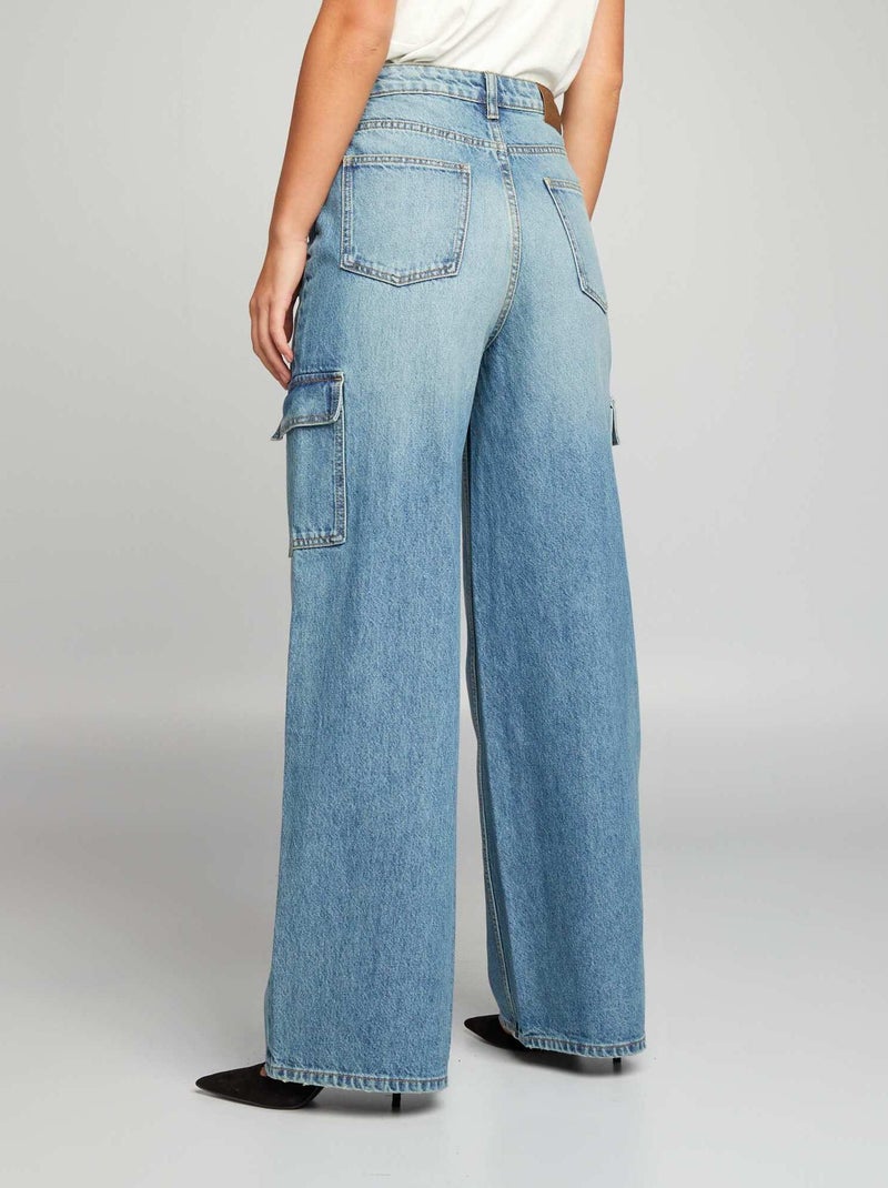 2025, vintage jeans voor dames, met wijde pijpen, modieuze hoog getailleerde, casual jeansbroek in jaren 90-stijl met bloemenpatroon, jeansbroek voor heren, 32/32, licht, Lichtgroen, L