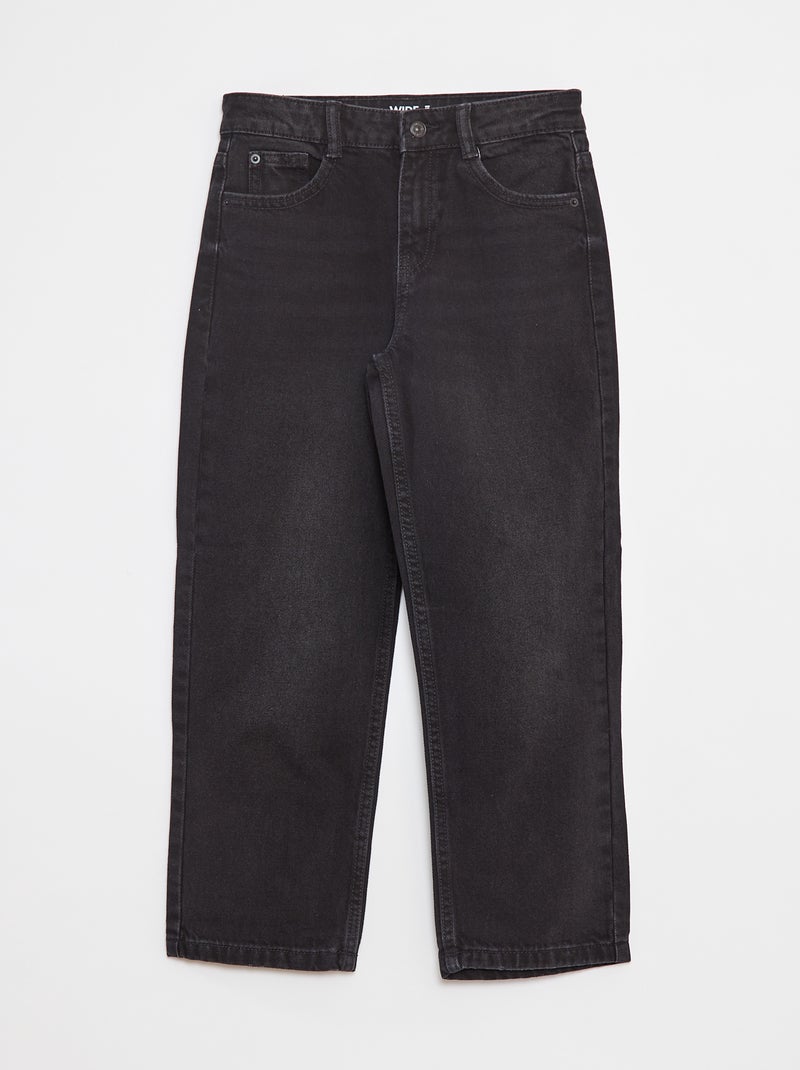 Jeans met wijde pijpen Grijs - Kiabi