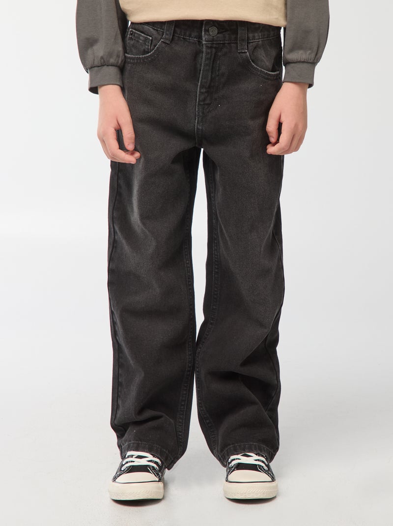 Jeans met wijde pijpen Grijs - Kiabi