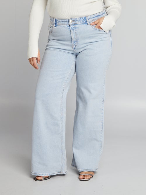 Jeans met wijde pijpen / wijd model - Kiabi