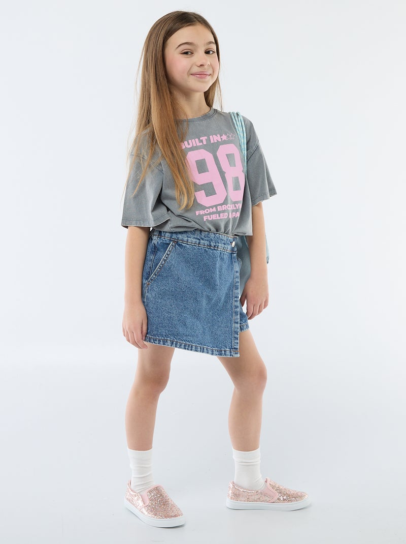 Jeans rokbroek Blauw - Kiabi