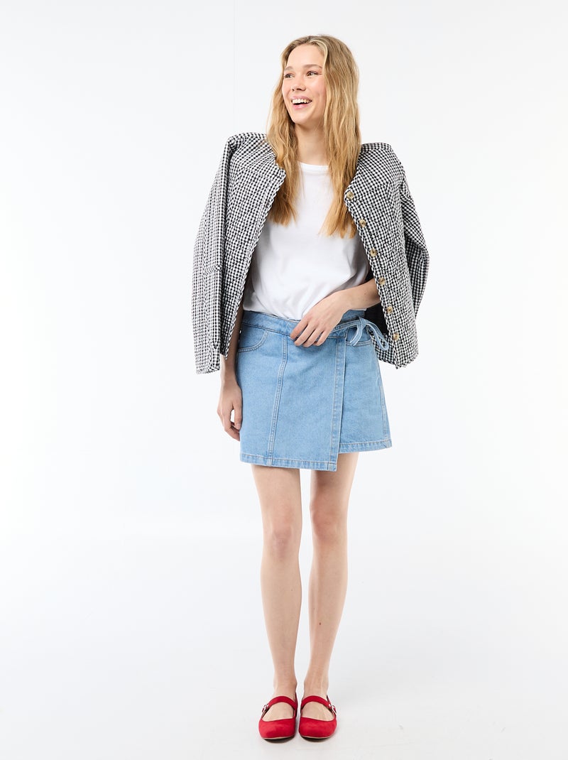 Jeans rokshort Blauw - Kiabi