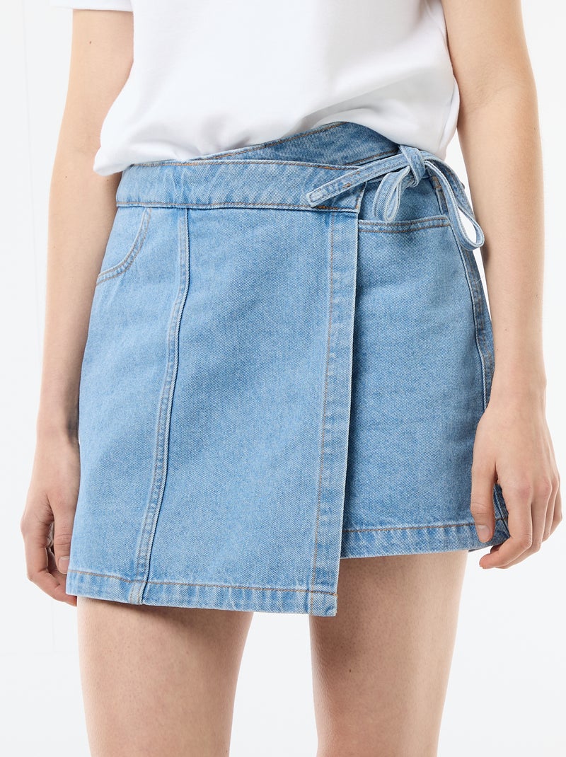 Jeans rokshort Blauw - Kiabi