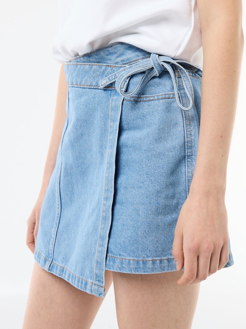 Jeans rokshort Blauw - Kiabi