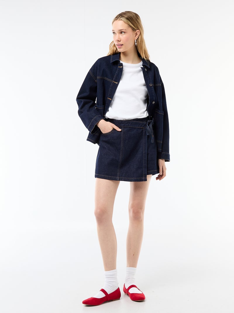 Jeans rokshort Blauw - Kiabi