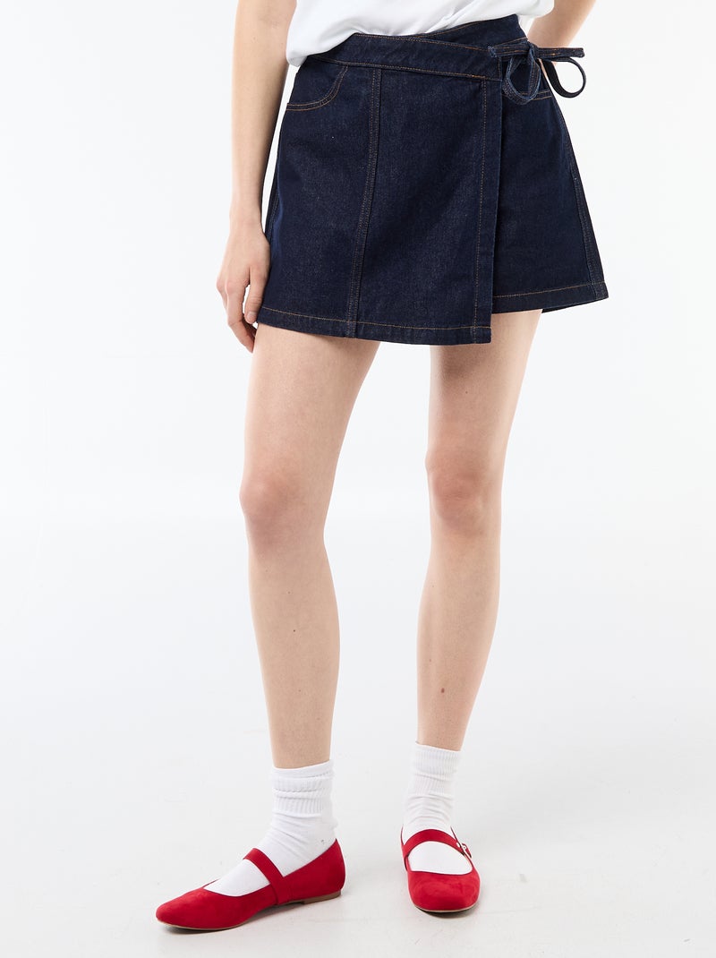 Jeans rokshort Blauw - Kiabi