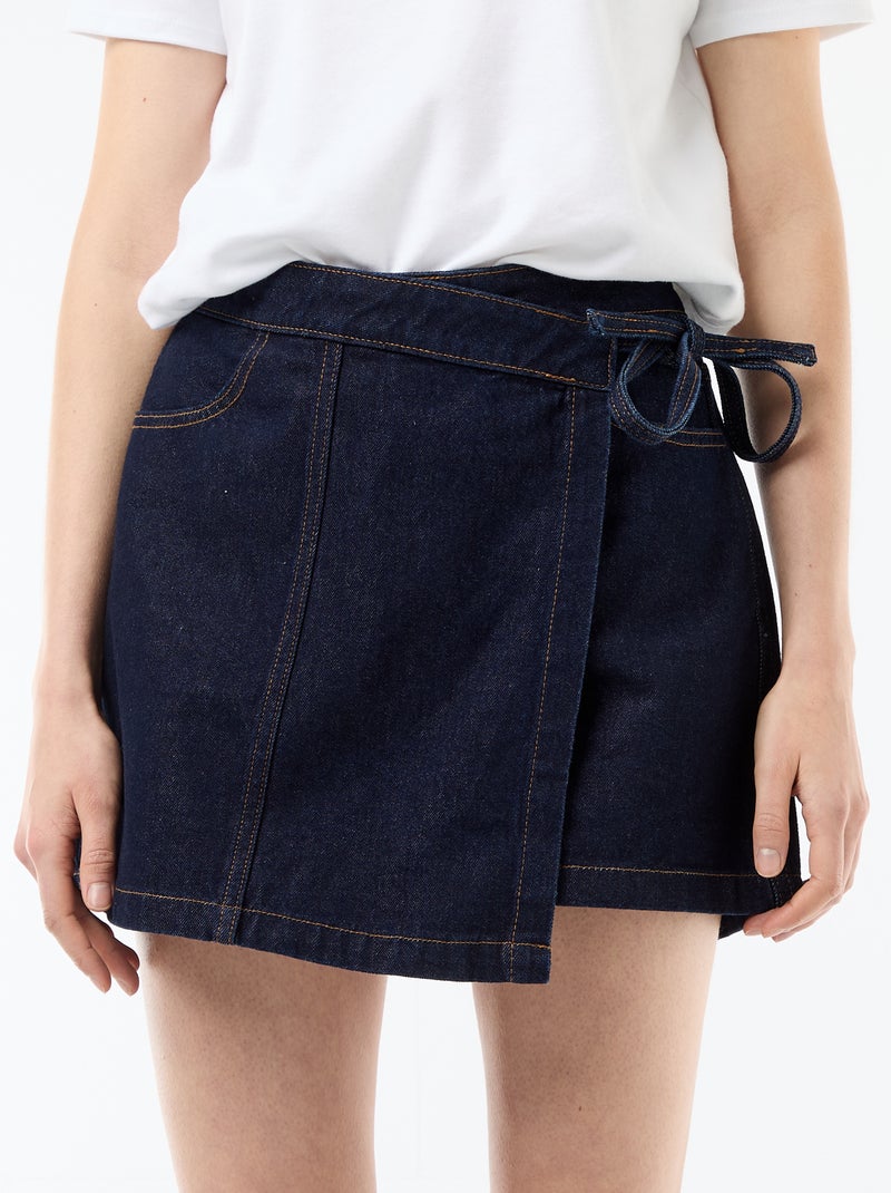 Jeans rokshort Blauw - Kiabi