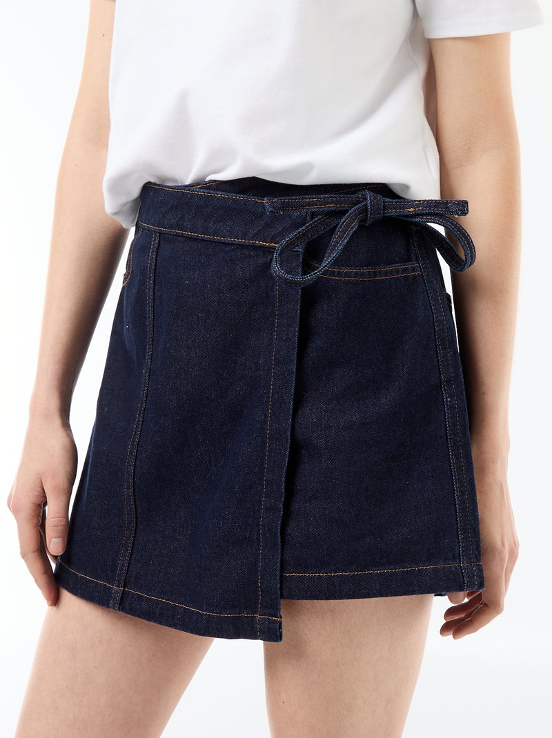 Jeans rokshort Blauw - Kiabi