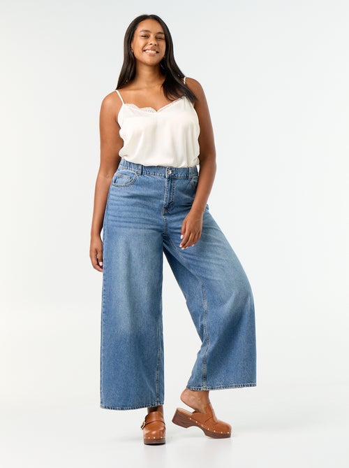 Jeans super wide leg met 5 zakken - Kiabi
