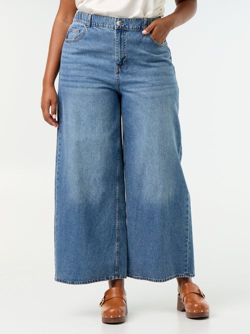 Jeans super wide leg met 5 zakken - Kiabi