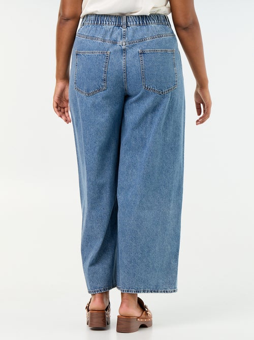 Jeans super wide leg met 5 zakken - Kiabi