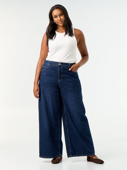Jeans super wide leg met 5 zakken - Kiabi