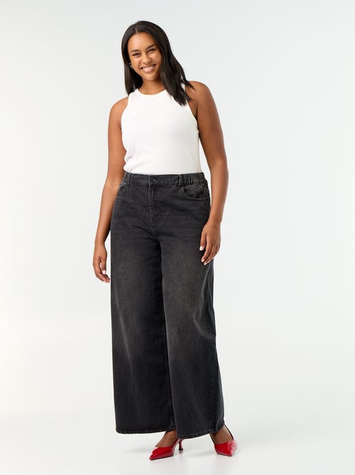 Jeans super wide leg met 5 zakken - Kiabi
