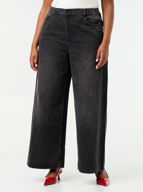 Jeans super wide leg met 5 zakken - Kiabi