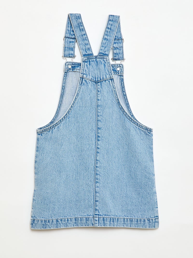 Jeans tuinbroekjurk Blauw - Kiabi