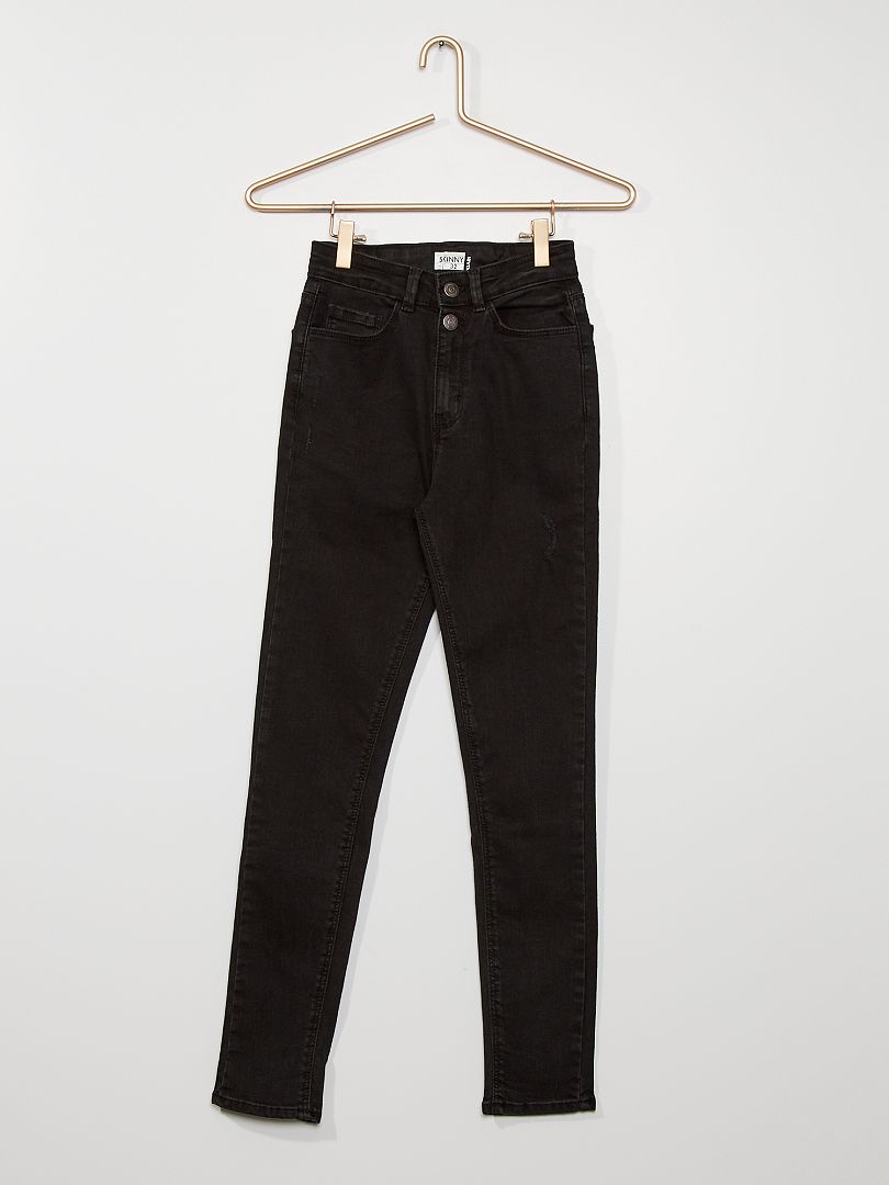 Jeans van stretchdenim ZWART - Kiabi