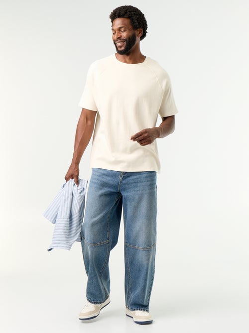 Jeans wide fit / loose fit met 5 zakken - Kiabi