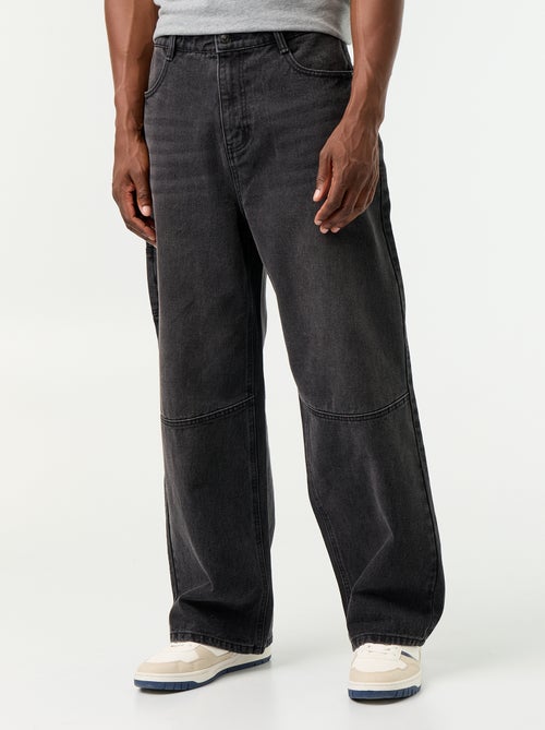 Jeans wide fit / loose fit met 5 zakken - Kiabi