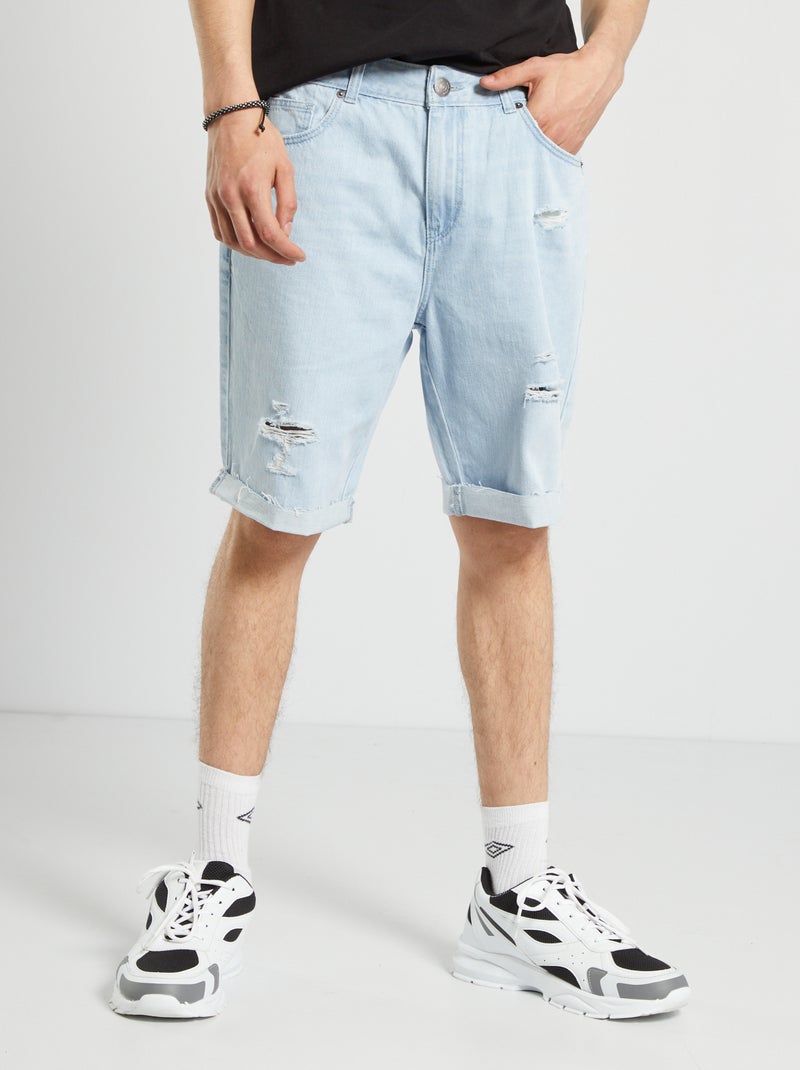 Jeansbermuda BLAUW - Kiabi