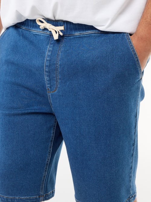 Jeansbermuda met trekkoordjes - Kiabi